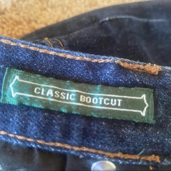Lauren Ralph Lauren Jeans Bootcut sz 4 Dark Wash - Picture 4 of 11